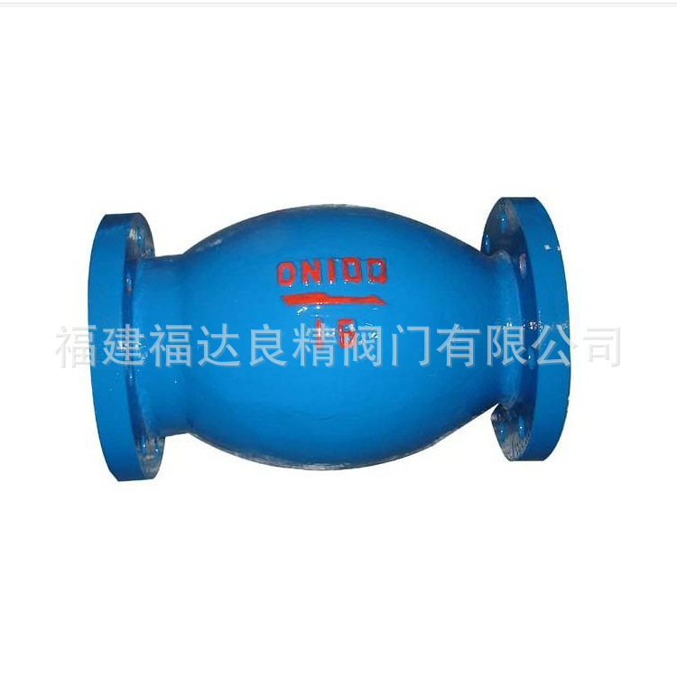 供应无磨损球型止回阀HQ44X-16C  DN80 DN100 DN150污水止回阀
