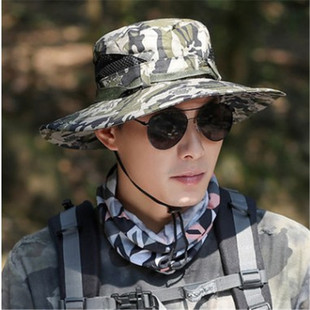 Hat Men's Summer Sunshade Sunscreen Fisherman Hat Outdoor Youth Travel Fishing Hat UV Protection Sun Hat Tide