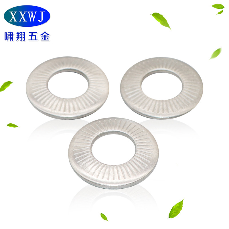 厂价现货 304不锈钢碗形碟型压花防松垫圈单面花齿垫片