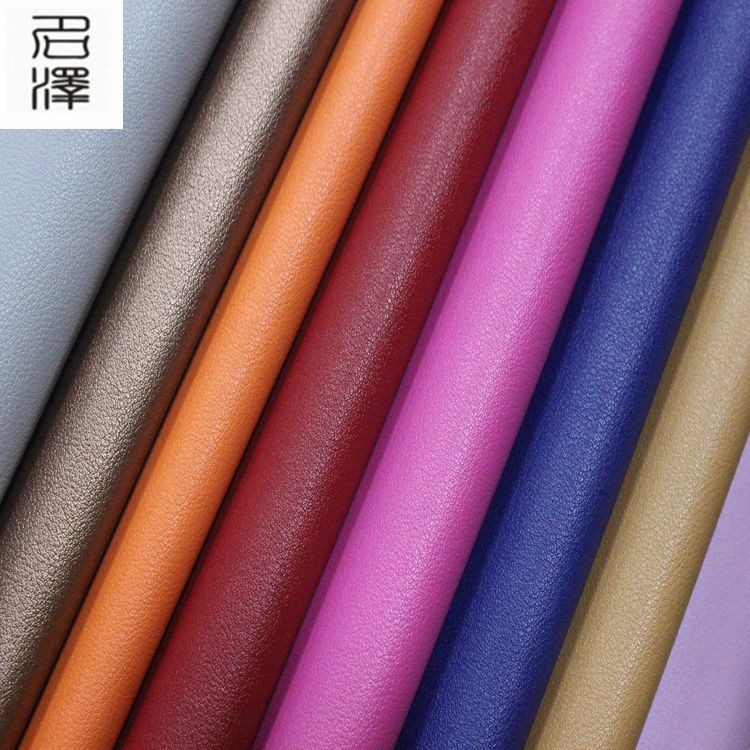 厂家现货直销1.0mm拉毛底小羊纹PVC革鞋材革箱包手袋革皮带人造革