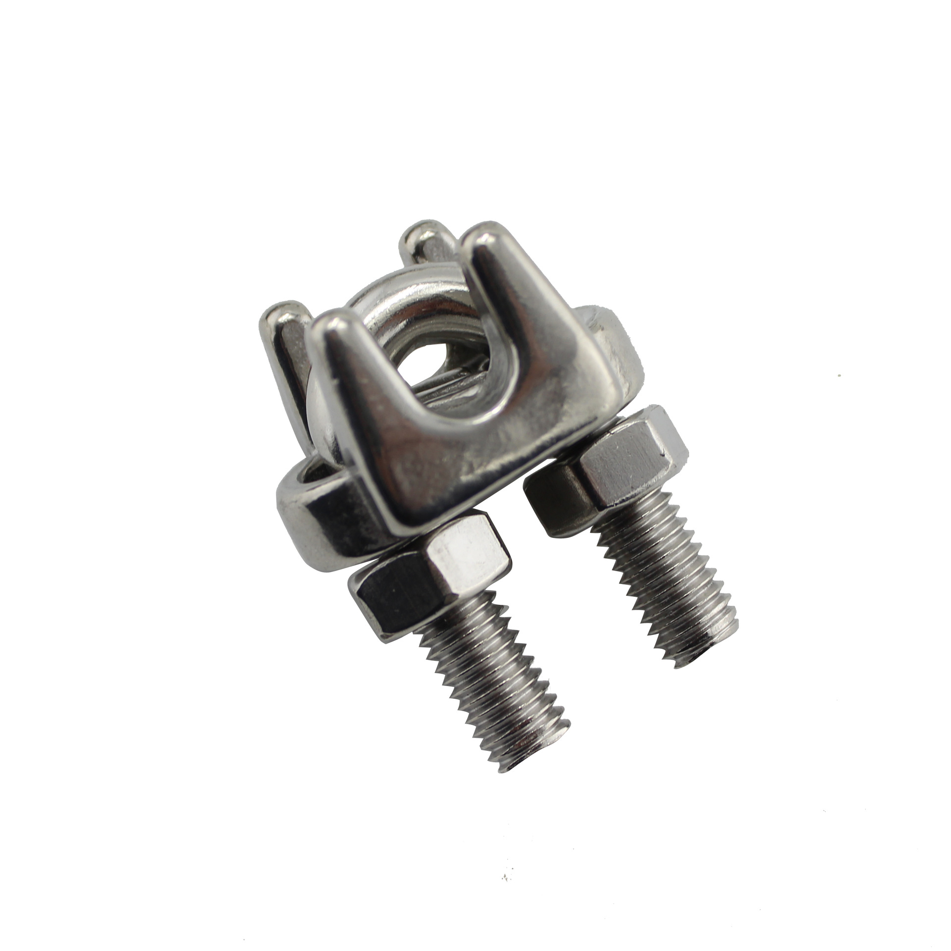 RICHWITS  不锈钢304钢丝绳卡头 绳卡 U型夹头 日式卡头 猫爪