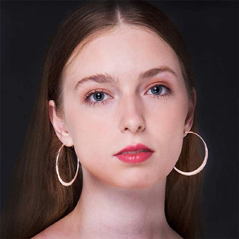 Хула-обруч, серьги, корейский стиль, простой и элегантный дизайн, европейский стиль, Amazon