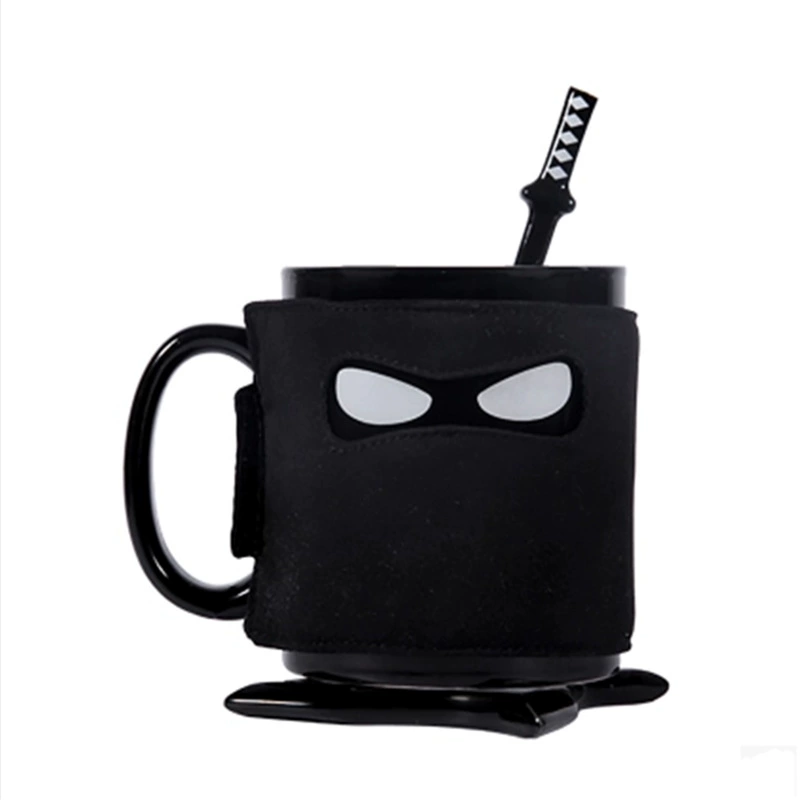 горячий продаж Naruto Ceramic Cup Coffee Cup Coffee Cup Pirate Mark Cup с ложкой Индивидуальная бутылка