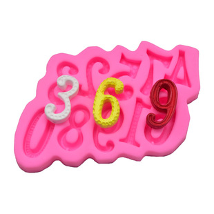 DIY mold 0~9 large digital modeling mousse cake chocolate sugar aromatherapy gypsum decorative dripping mold