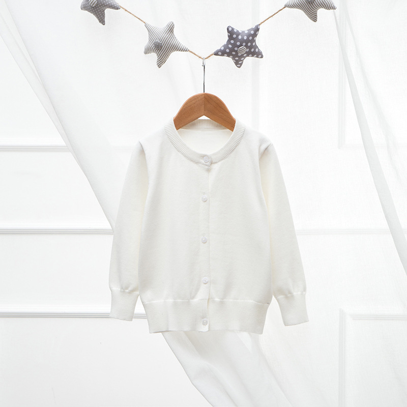 18088 쉘 버클 카디건 화이트