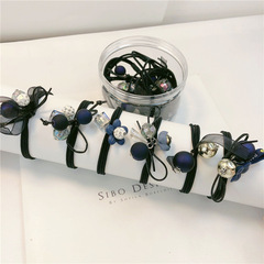 Korean hair accessories set with elastic bands, hair ties, and headbands for women, suitable for influencers and high-elasticity hair accessories.