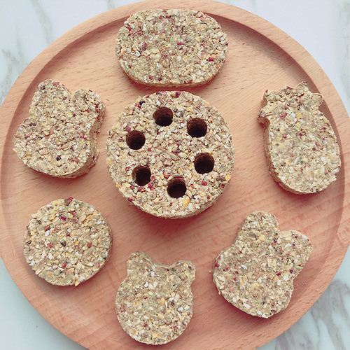 Hamster food snacks handmade teething cakes whole grain teething cakes golden bear squirrel food small pet teething snacks