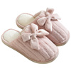 Winter slippers for beloved platform, keep warm comfortable footwear for pregnant with bow, 2019