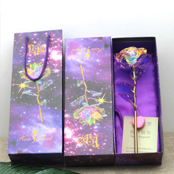 factory Valentine's Day Winnings rose 24K luminescence starry sky crystal rose Christmas Teacher's Day activity gift
