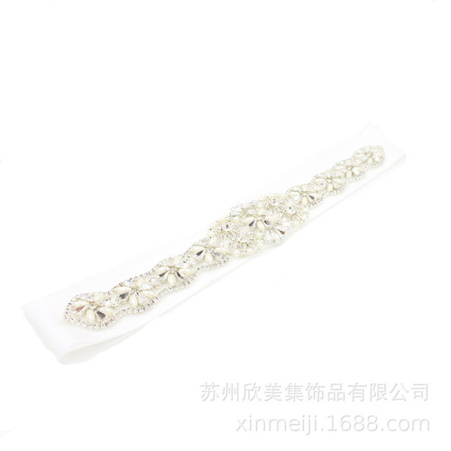 Y005 handmade bridal wedding dress rhinestone belt pearl rhinestone combined girdle dress accessories wedding photography accessories