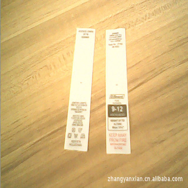 来图制定 高弹耐水洗 牢度好 精细文字 款号多的双面印字洗水标