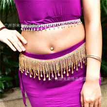 时尚肚皮舞腰链 水滴流苏码链水钻链条AB彩链DIY头饰腰链配件批发