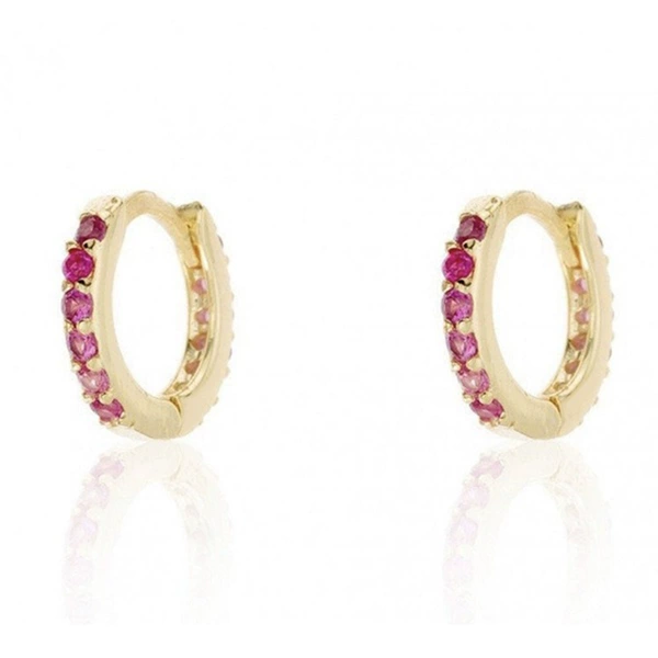 Gold plating+red diamond