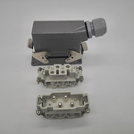 重载连接器热流道模具插头大电流矩形航空插头HDC-HK-004/2F/M