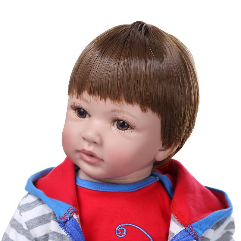 NPK nuevo pelo largo reborn niño princesa muñeca hermosa falda niñas como para acompañar Juguetes
