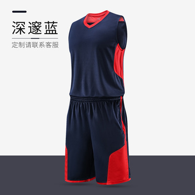 篮球服套装批发成人夏季新款球衣定 制球服潮流嘻哈透气吸汗队服|ru