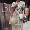 Beach fashionable straw ethnic one-shoulder bag, wholesale, city style