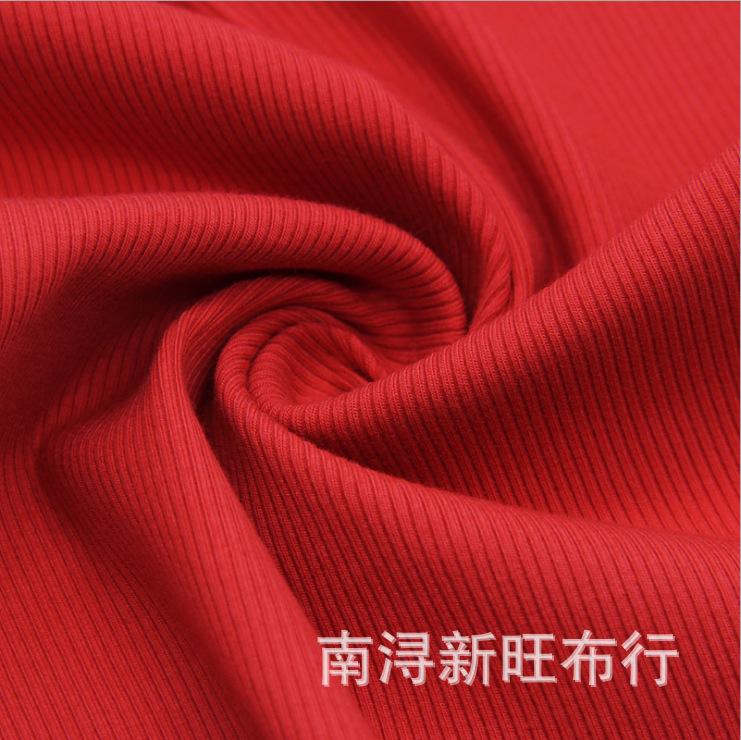 Knitted circular machine elastic rib cloth in stock supply 21s32s cuff Rowan neckline hem thread Knitted circular machine elastic rib cloth in stock supply 21s32s cuff Rowan neckline hem thread