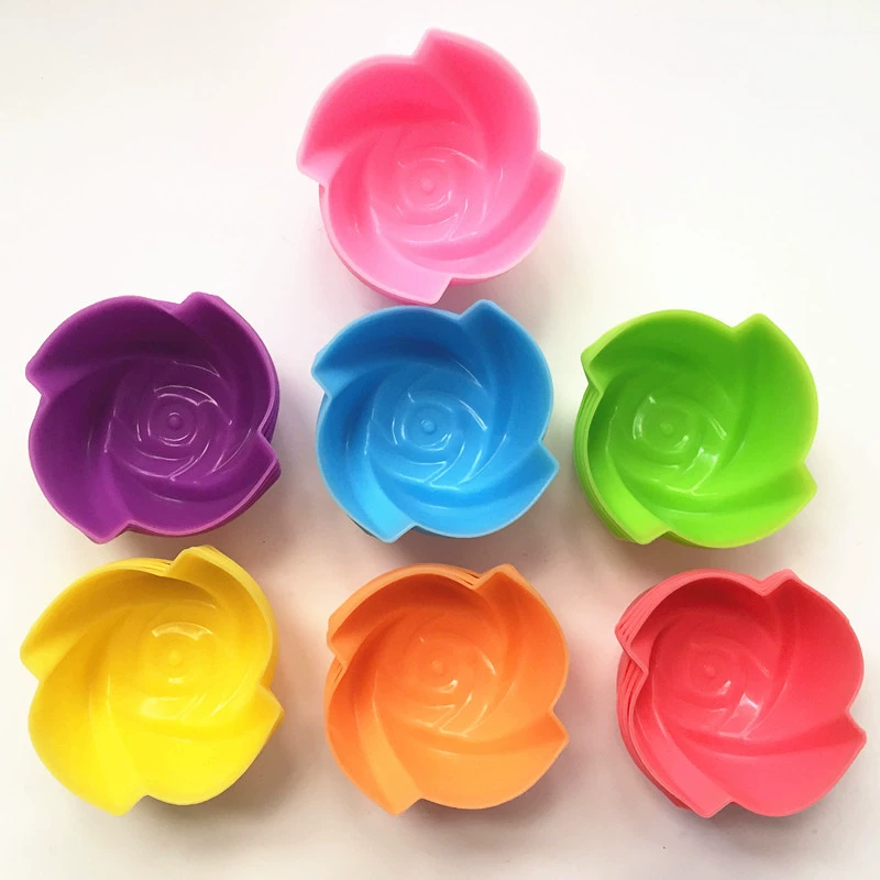 Silicone Soap Mold Rose Shape, Food-Grade Silicone, 7 cm, Reusable