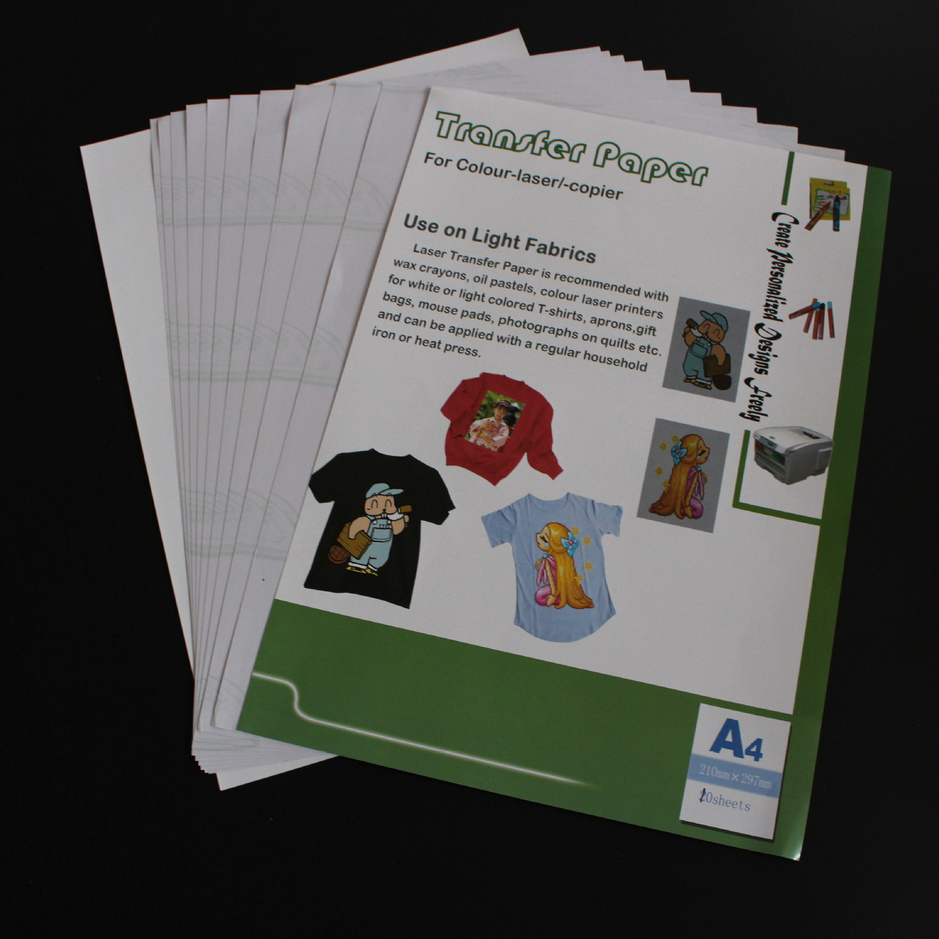 激光热转印纸（无需切割 镂空）TL-150M（浅色）10片/包