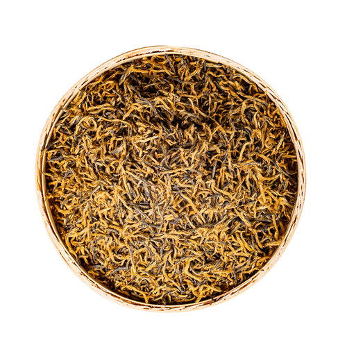 Whole-Bud Jin Jun Mei Tea Leaves, Wuyi Mountain Tongmuguan Black Tea—Bulk Wholesale, Honey-Sweet Aroma, Bud-to-Bud Jin Jun Mei, 500g