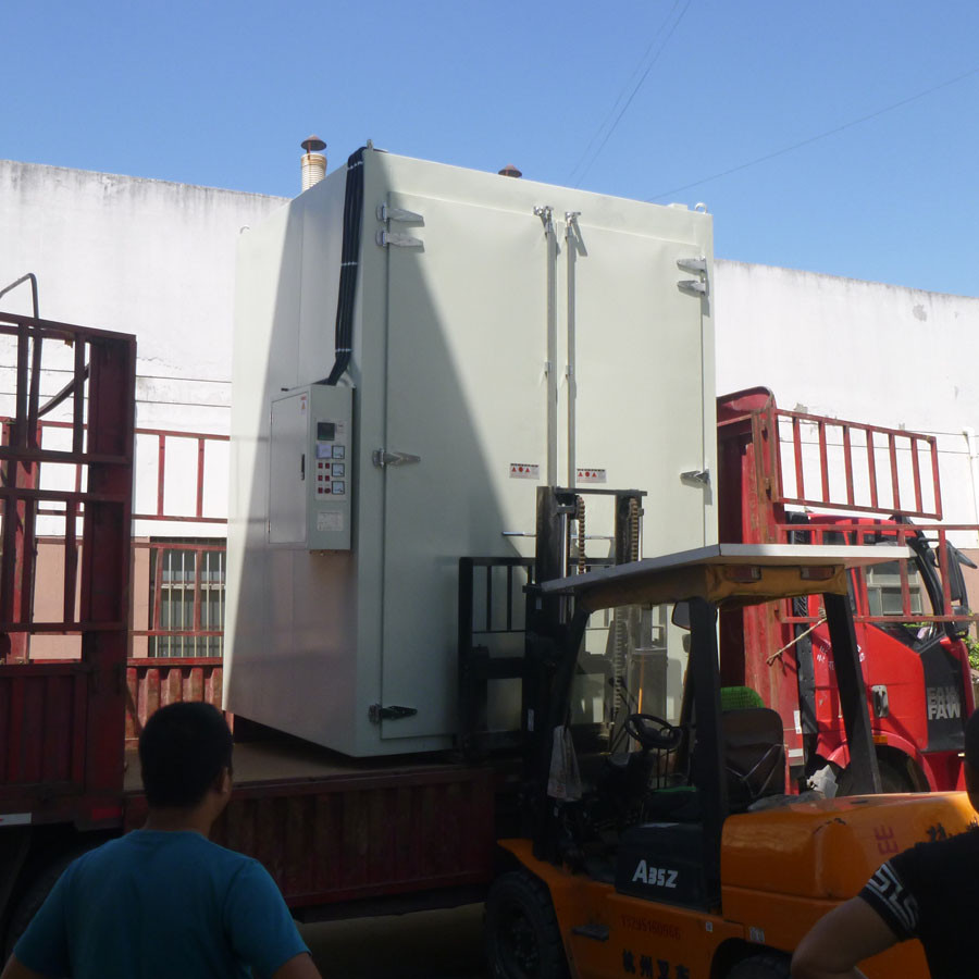 工字钢轨道式台车烘箱 台车式烘烤箱 电加热推车式烘烤箱