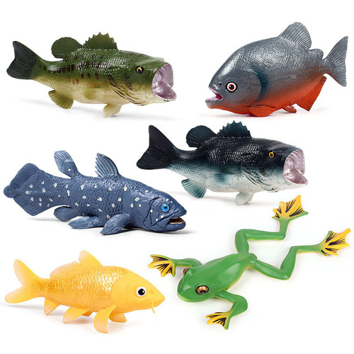 Cross-border Youyou simulated marine animal model turtle, lobster, penguin, crab, squid, bass, ancient creature ornaments