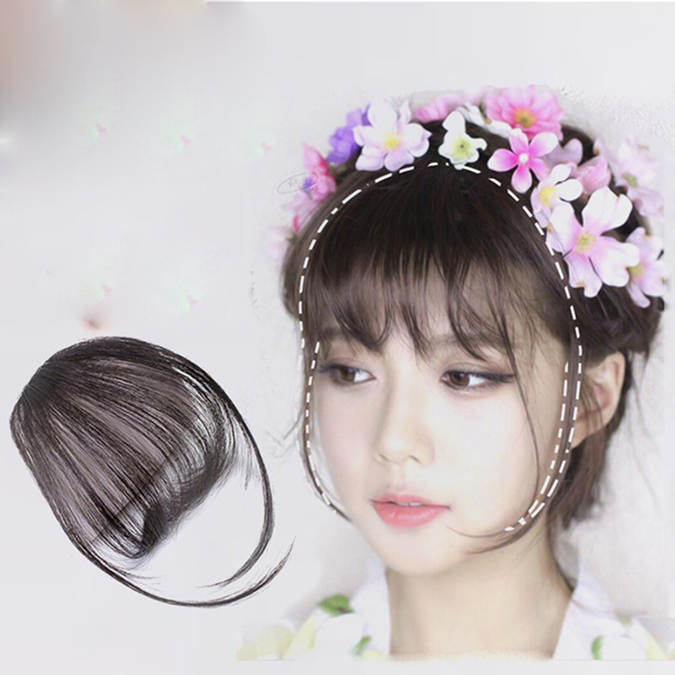 Xuchang Wig Bangs, Mini Air Bangs, Realistic Seamless Hairpieces for Women, Direct Supply from Xuchang Factory