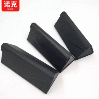 三角折叠手工眼镜盒 logo墨镜盒 近视框架太阳眼镜盒批发厂家