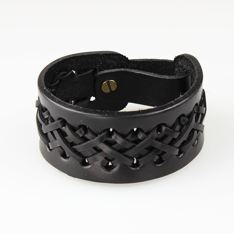 Tail woven belt black