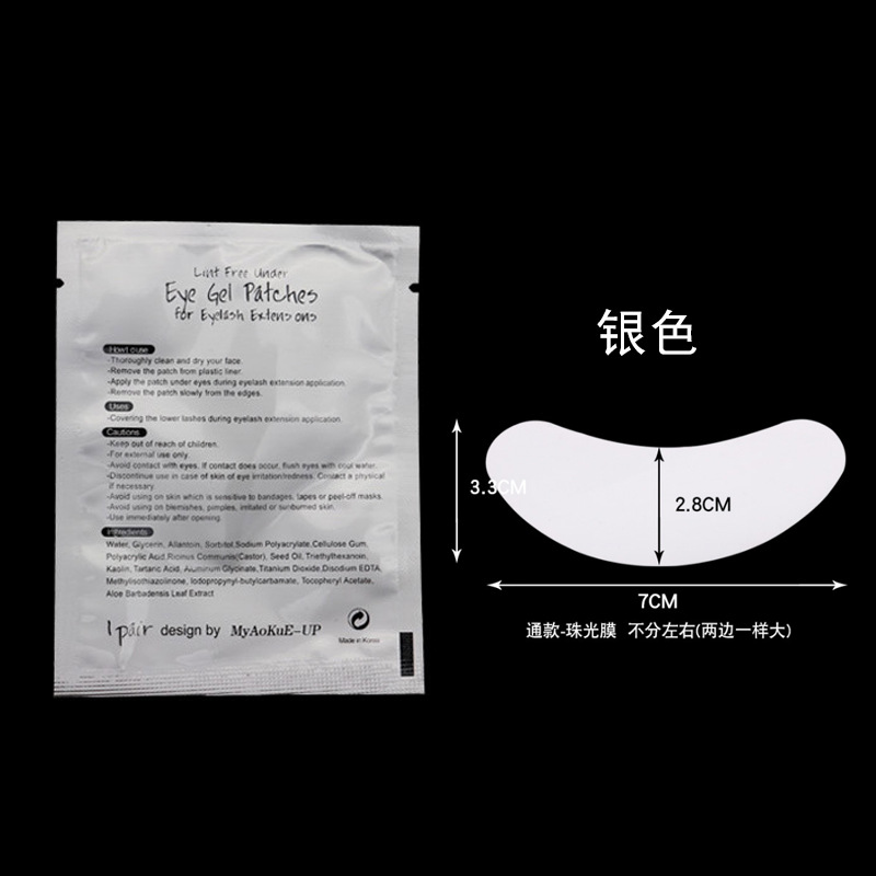 Injerto de pestañas parche gel Junta pegatina injerto pestañas falsas aislamiento parche en el ojo