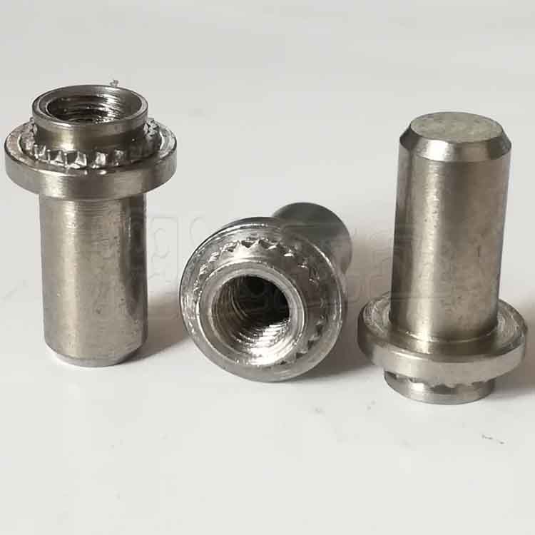 供应压铆螺丝BS-M3-1/BS-M4-2不锈钢防水螺母柱坚固耐用丝杆