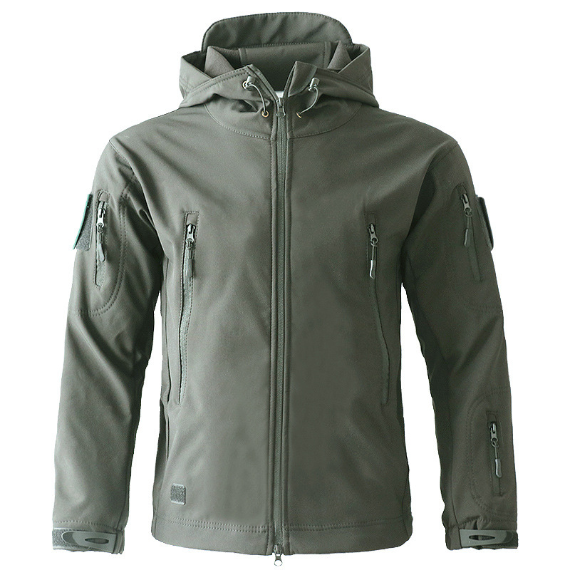 Chaqueta Softshell Térmica para Hombre de Nylon, Cortavientos e Impermeable para Deportes al Aire Libre y Senderismo image 7