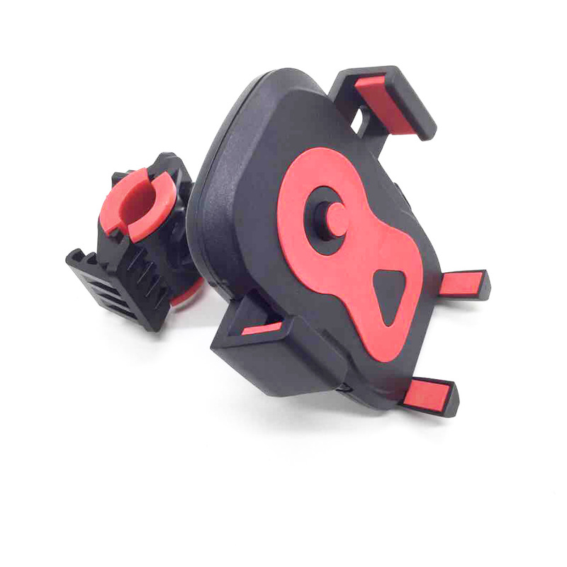 Bicycle Mobile Phone Holder Silicone Gps Navigation Holder 360-Degree Rotatable Automatic Locking Mobile Phone Cycling Clip Holder