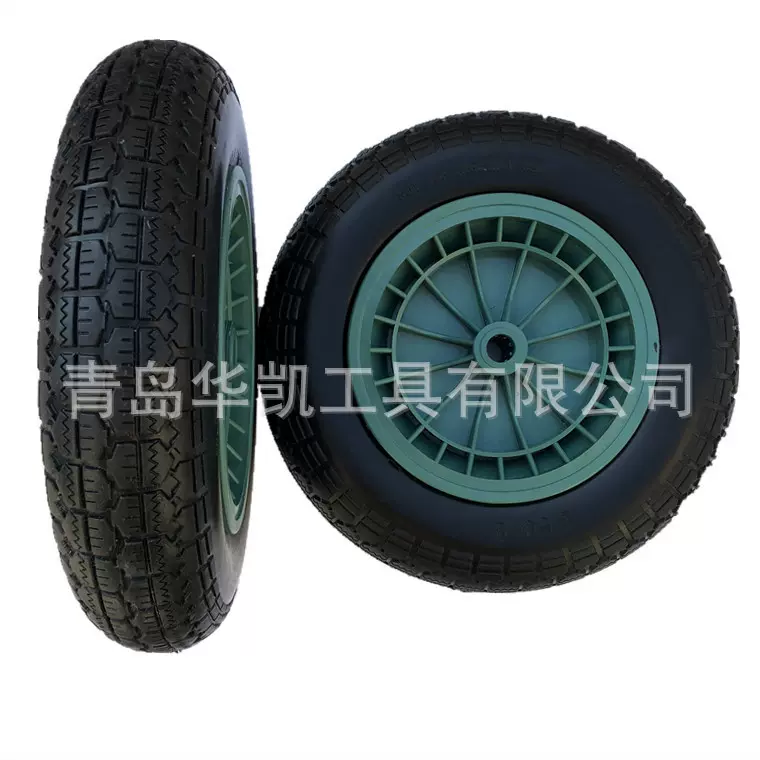 14寸手推车充气轮3.50-8 14x3.50-8寸工具车货仓车橡胶充气轮胎