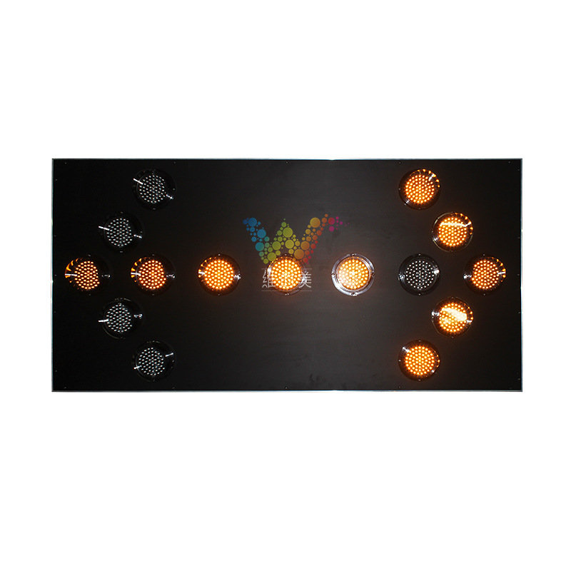 Señalización direccional LED de 1500*750 mm, 1800*900 mm, 125 tubos de píxeles luminosos, señalización direccional grande para montaje en vehículos