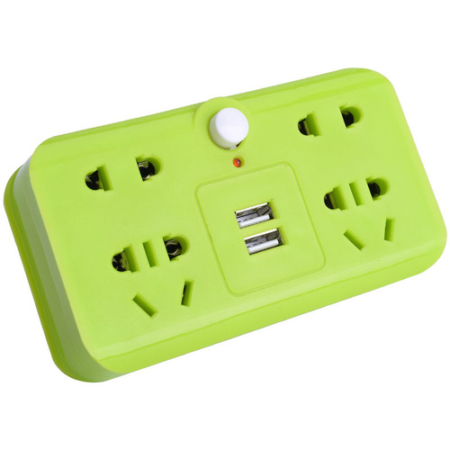 Factory direct supply socket converter with USB socket strip wiring board one to four with USB smart strip