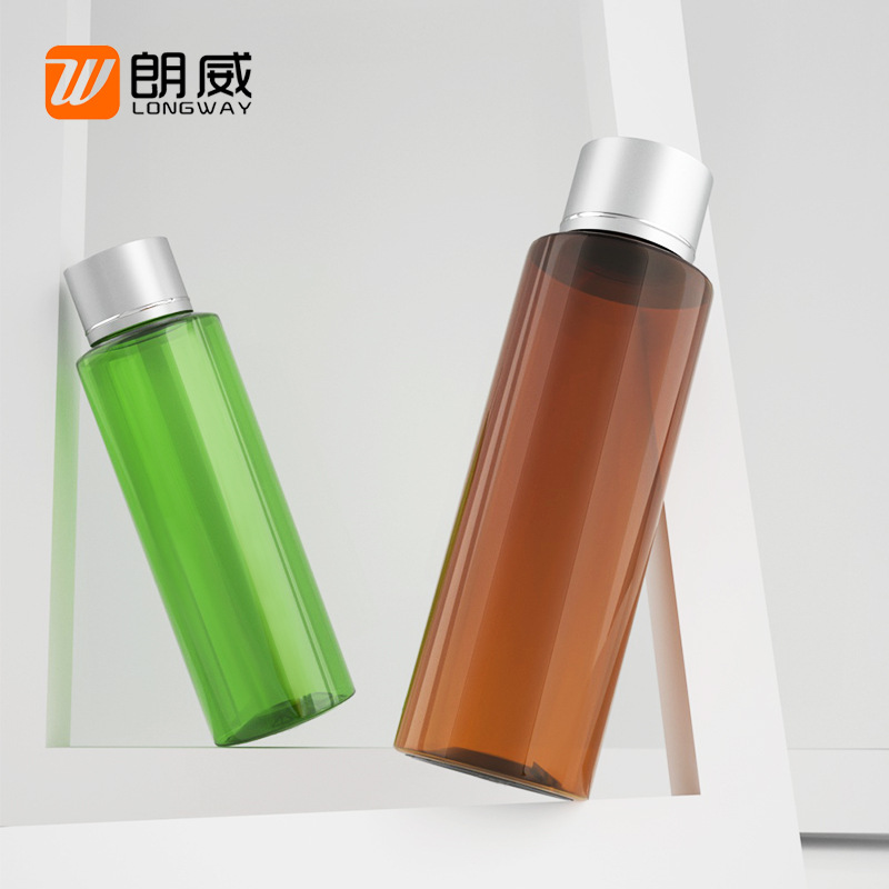 100mL hombro plano de aluminio electroquímico botella de cubierta ordinaria sub-botella de plástico hombro plano botella de plástico botella de PET botella vacía