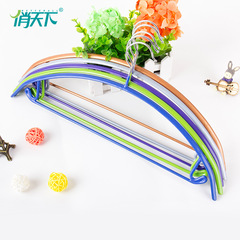 Household semi-circular dipped non-slip non-marking clothes hanger colorful bold clothes drying rack wardrobe storage adult clothes support wholesale