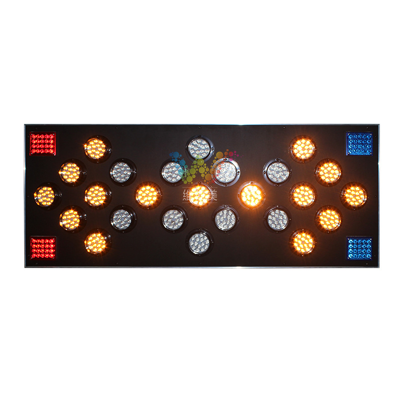Coche flecha luz indicadora construcción Placa de Guía 25-agujero caballo corriendo LED roadblock lámpara 1500X750MM inducción image 6