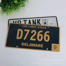 车牌创意车牌牌照咖啡店酒吧墙面装饰金属标牌广告印刷铝制标牌