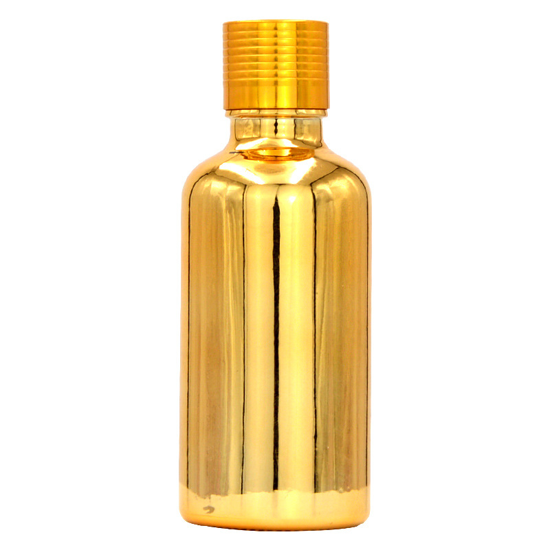 En stock galvanoplastia tapón de sellado de botella de aceite esencial Subembalaje botella vacía 30ml100ml pesca pequeña botella de aceite esencial subembalaje botella vacía