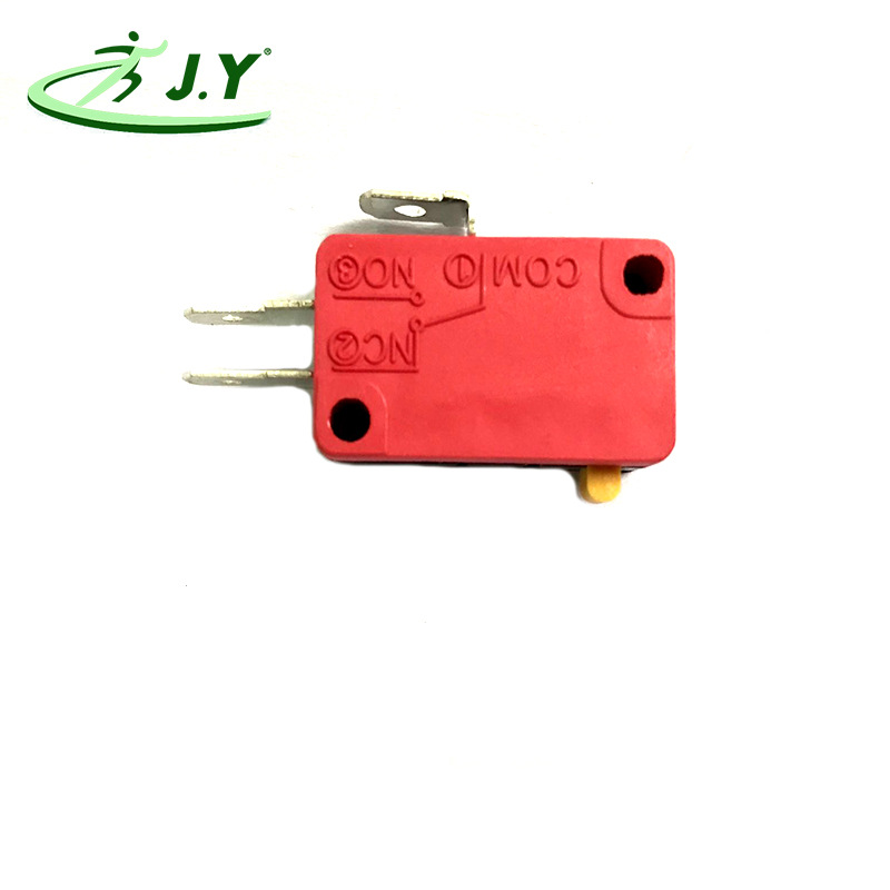 三足微动开关美式按键微动自复位电器行程限位开关游戏机按钮开关