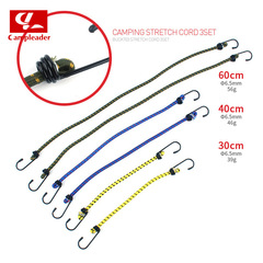 Outdoor binding rope 6-piece set elastic band tent rope elastic clothesline camping accessories luggage packing strap wholesale