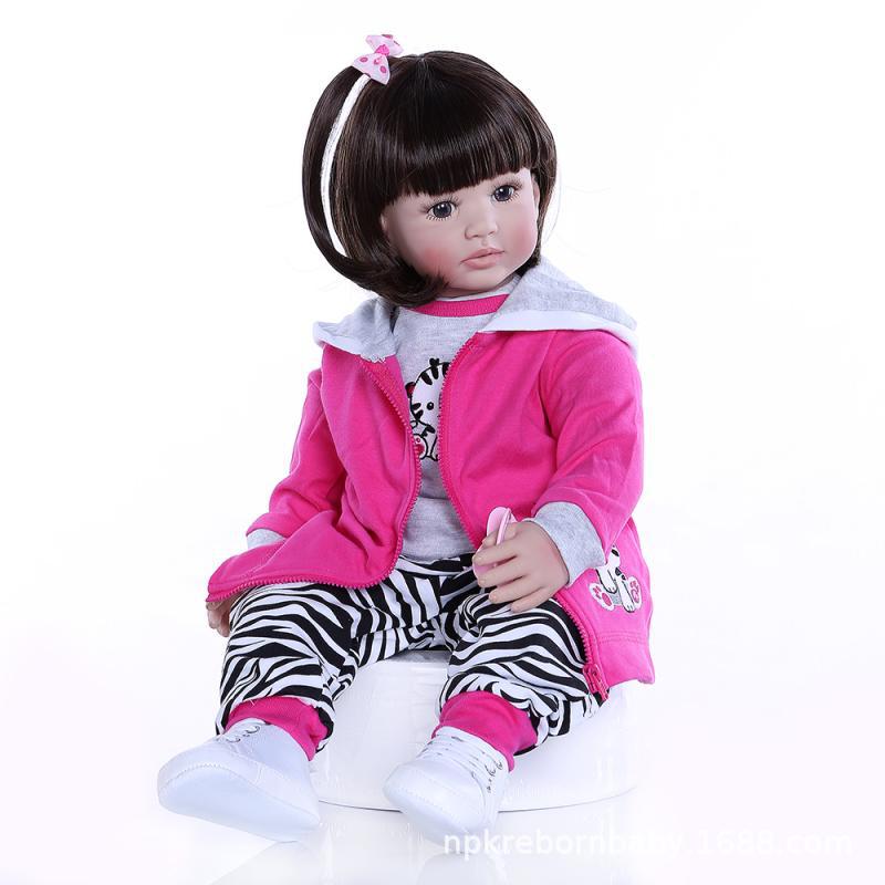 NPK nuevo lindo niña niño pelo largo se puede cambiar Play House Juguetes