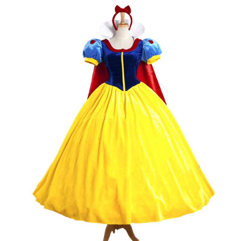Halloween Fairy Tales Adult Snow White Dress cosplay Masquerade Party Costume