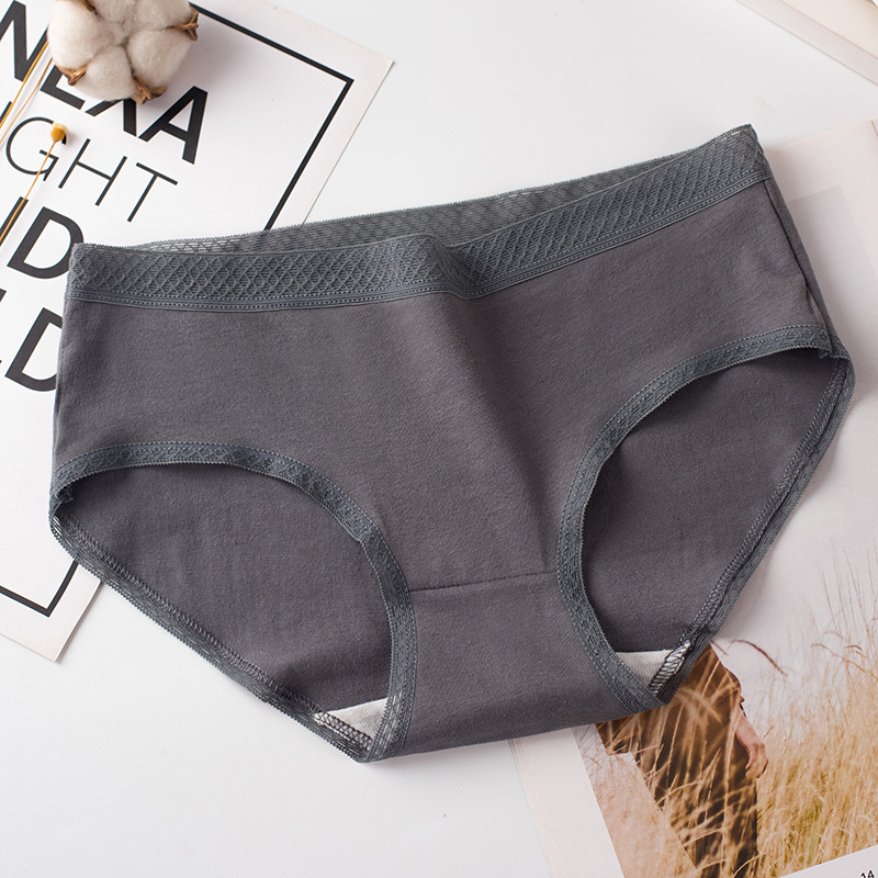 Ropa interior de mujer ropa interior de algodón de cintura media ropa interior de mujer antibacteriana transpirable ropa interior de niña linda calzoncillos de niña japonesa más tamaño
