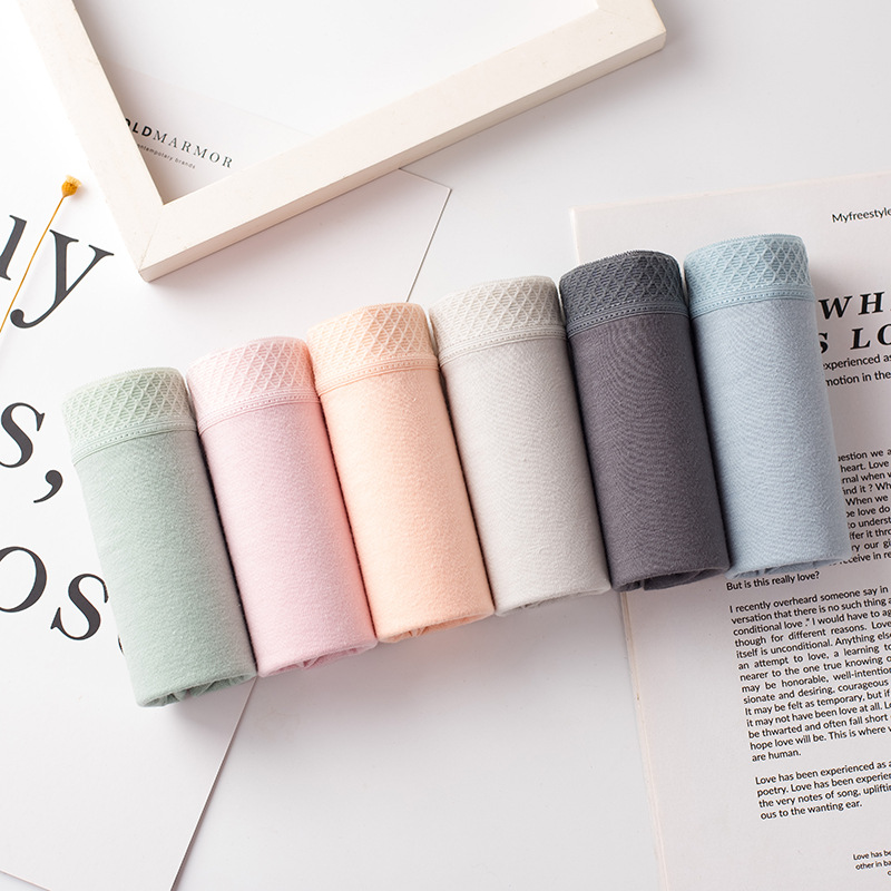 Ropa interior de mujer ropa interior de algodón de cintura media ropa interior de mujer antibacteriana transpirable ropa interior de niña linda calzoncillos de niña japonesa más tamaño