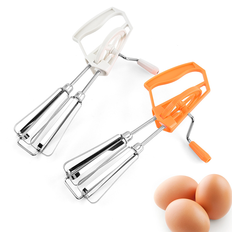 批发 塑料打蛋器 两用塑料搅拌器 厨房烘焙工具旋转打蛋器