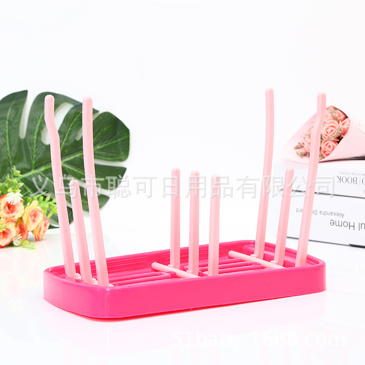 Botella de alimentación portátil plegable estante de secado botella de alimentación estante de drenaje soporte de botella de alimentación estante de botella de leche